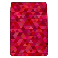 Maroon Dark Red Triangle Mosaic Removable Flap Cover (l) by Sapixe