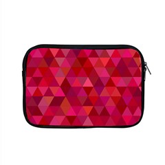 Maroon Dark Red Triangle Mosaic Apple Macbook Pro 15  Zipper Case by Sapixe