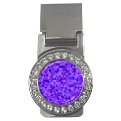 Purple Triangle Purple Background Money Clips (cz)  by Sapixe