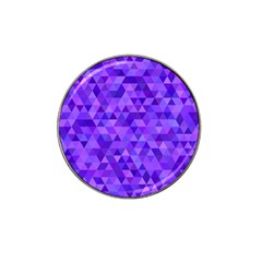 Purple Triangle Purple Background Hat Clip Ball Marker (10 pack)