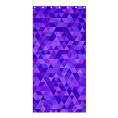 Purple Triangle Purple Background Shower Curtain 36  x 72  (Stall) 