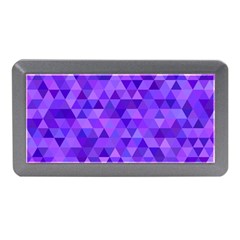 Purple Triangle Purple Background Memory Card Reader (mini) by Sapixe