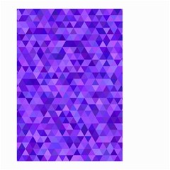 Purple Triangle Purple Background Small Garden Flag (Two Sides)