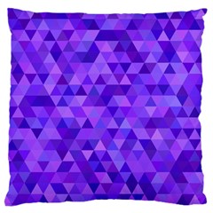 Purple Triangle Purple Background Large Cushion Case (One Side)