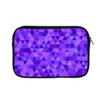 Purple Triangle Purple Background Apple iPad Mini Zipper Cases Front