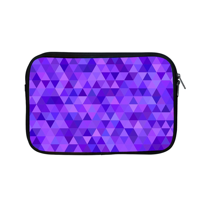 Purple Triangle Purple Background Apple iPad Mini Zipper Cases