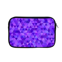 Purple Triangle Purple Background Apple Macbook Pro 13  Zipper Case by Sapixe