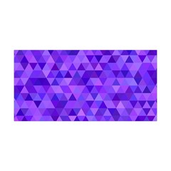 Purple Triangle Purple Background Yoga Headband by Sapixe