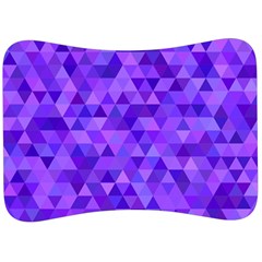 Purple Triangle Purple Background Velour Seat Head Rest Cushion