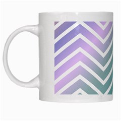 Zigzag Line Pattern Zig Zag White Mugs by Sapixe