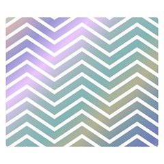 Zigzag Line Pattern Zig Zag Double Sided Flano Blanket (small)  by Sapixe