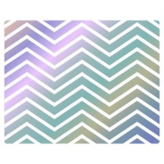 Zigzag Line Pattern Zig Zag Double Sided Flano Blanket (medium)  by Sapixe