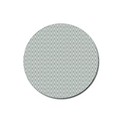 Vintage Pattern Chevron Rubber Coaster (round)  by Sapixe