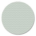 Vintage Pattern Chevron Magnet 5  (Round) Front