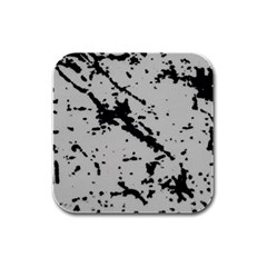 Fabric Textile Texture Macro Model Rubber Square Coaster (4 Pack)  by Sapixe