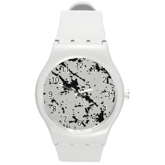 Fabric Textile Texture Macro Model Round Plastic Sport Watch (m) by Sapixe