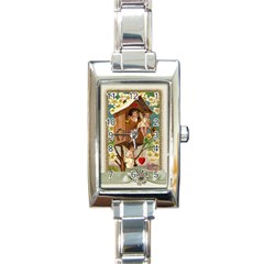 Valentine 1171220 1920 Rectangle Italian Charm Watch by vintage2030