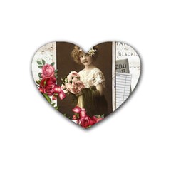 Vintage 1168517 1920 Rubber Coaster (heart)  by vintage2030