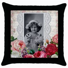 Vintage 1168516 1920 Throw Pillow Case (black) by vintage2030