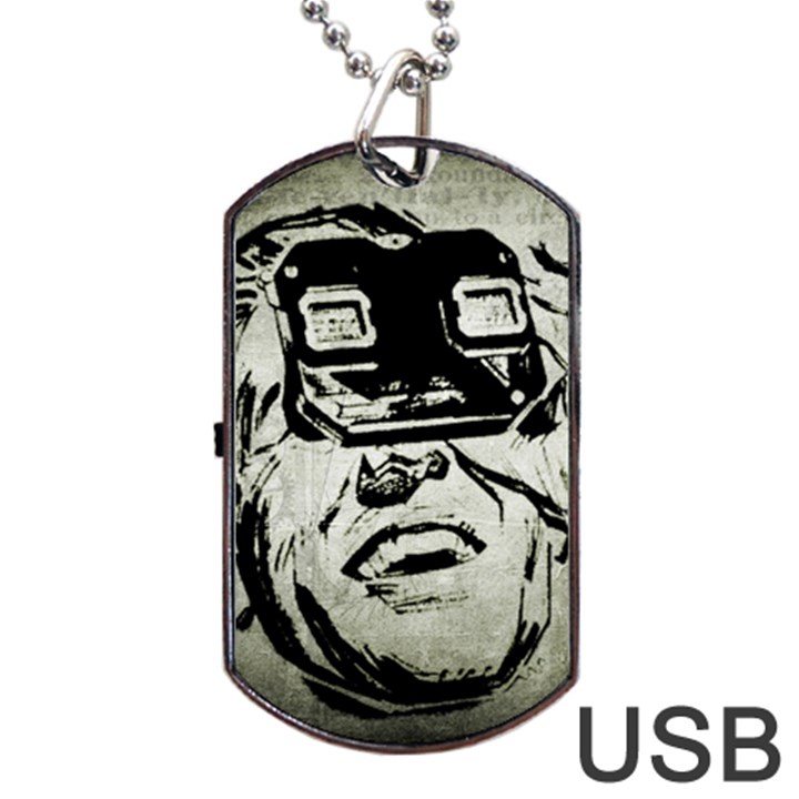 Vintage 1143334 1920 Dog Tag USB Flash (One Side)