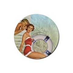 Retro 1135044 1920 Rubber Round Coaster (4 Pack)  by vintage2030