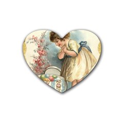 Easter 1225815 1280 Rubber Coaster (heart)  by vintage2030