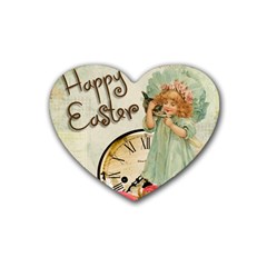 Easter 1225805 1280 Rubber Coaster (heart)  by vintage2030