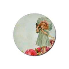 Vintage 1225887 1920 Rubber Round Coaster (4 Pack)  by vintage2030