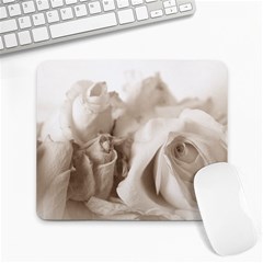 Vintage Rose Shabby Chic Background Large Mousepads by Sapixe