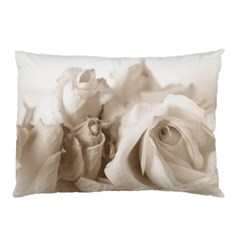 Vintage Rose Shabby Chic Background Pillow Case by Sapixe