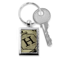 Fabric Pattern Textile Clothing Key Chains (rectangle)  by Sapixe