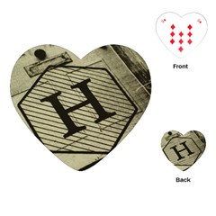 Fabric Pattern Textile Clothing Playing Cards (heart) by Sapixe