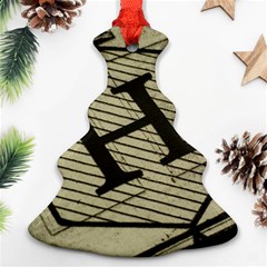 Fabric Pattern Textile Clothing Christmas Tree Ornament (two Sides) by Sapixe