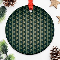 Texture Background Pattern Round Ornament (two Sides) by Sapixe