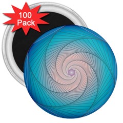 Decorative Background Blue 3  Magnets (100 Pack) by Sapixe