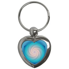 Decorative Background Blue Key Chains (heart)  by Sapixe