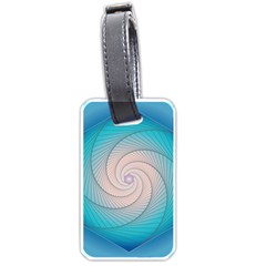 Decorative Background Blue Luggage Tags (one Side)  by Sapixe