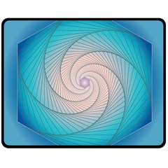 Decorative Background Blue Double Sided Fleece Blanket (medium)  by Sapixe