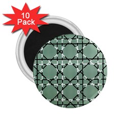 Pattern Graphics Figure Line Glass 2 25  Magnets (10 Pack)  by Sapixe