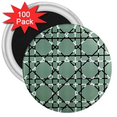 Pattern Graphics Figure Line Glass 3  Magnets (100 Pack) by Sapixe