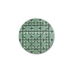 Pattern Graphics Figure Line Glass Golf Ball Marker (4 Pack) by Sapixe