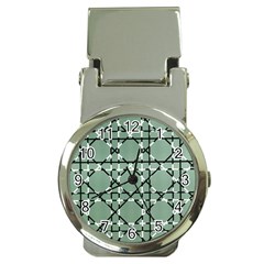 Pattern Graphics Figure Line Glass Money Clip Watches by Sapixe