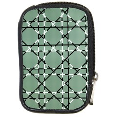 Pattern Graphics Figure Line Glass Compact Camera Leather Case by Sapixe