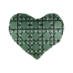 Pattern Graphics Figure Line Glass Standard 16  Premium Flano Heart Shape Cushions by Sapixe