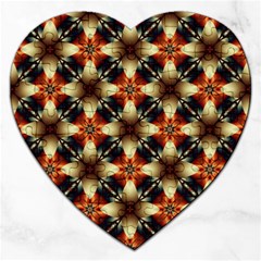 Kaleidoscope Image Background Jigsaw Puzzle (heart) by Sapixe