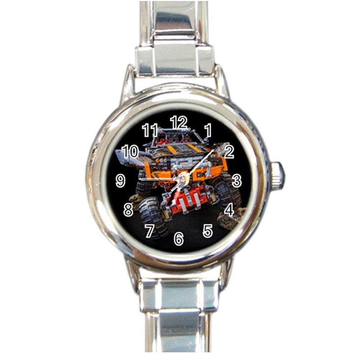 Monster Truck Lego Technic Technic Round Italian Charm Watch