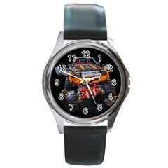 Monster Truck Lego Technic Technic Round Metal Watch by Sapixe