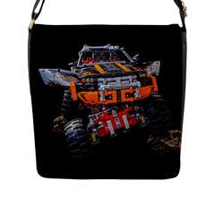 Monster Truck Lego Technic Technic Flap Closure Messenger Bag (l) by Sapixe