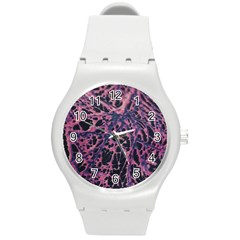 Fabric Textile Texture Macro Model Round Plastic Sport Watch (m) by Sapixe