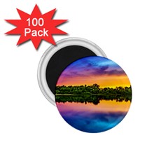 Sunset Color Evening Sky Evening 1 75  Magnets (100 Pack)  by Sapixe